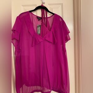 29 - NWT magenta blouse